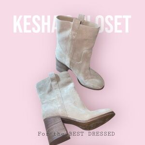 SOLE SOCIETY Suede Mid Shaft Boot